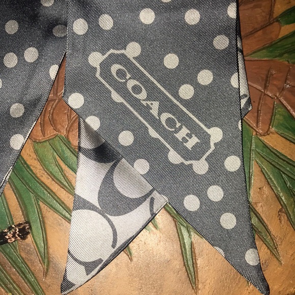 NWT Coach 100% Silk Scarf - Picture 2 of 5